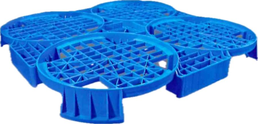 Drum plastic pallet DP - 120x120cm